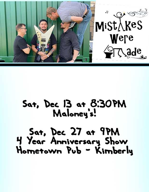 Mistakes Were Made Band